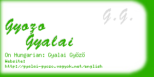 gyozo gyalai business card